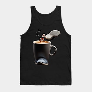 I run on coffee, sarcasm, and the occasional lap around the track. Tank Top